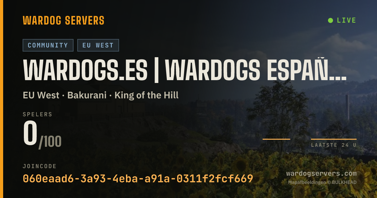 Live statusbanner voor WARDOGS.ES | WARDOGS ESPAÑA & LATAM #2