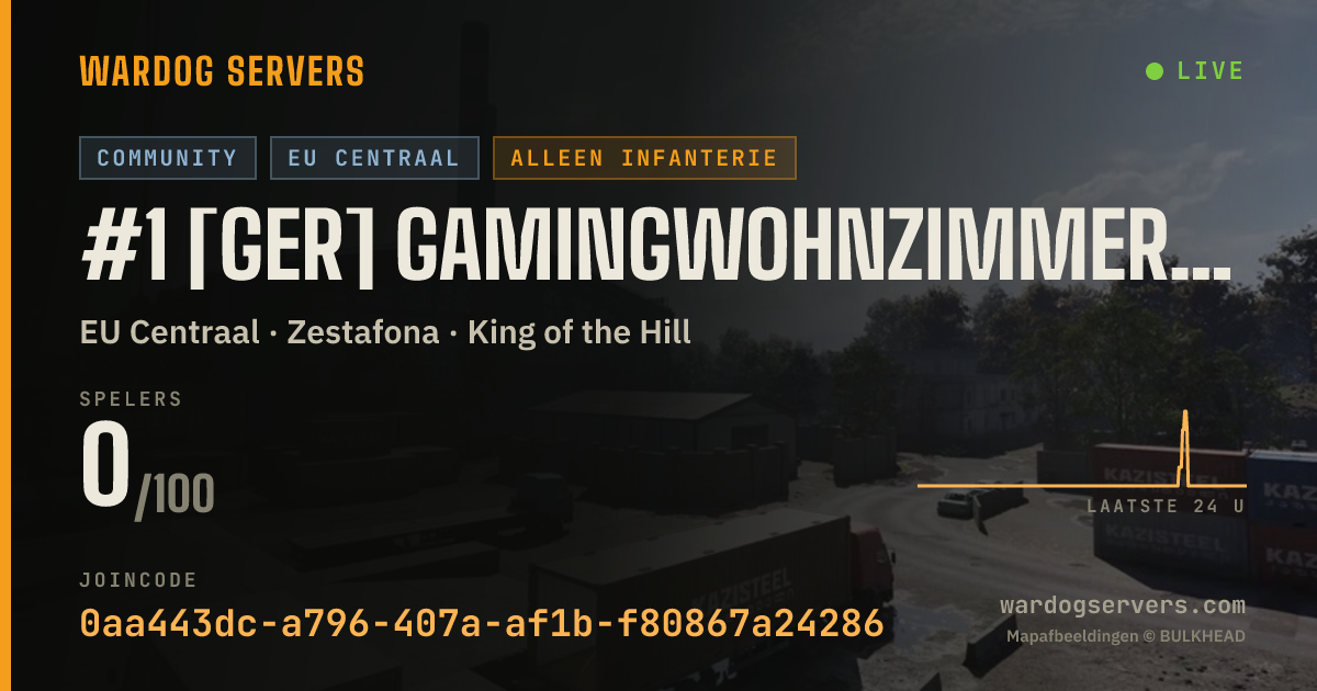 Live statusbanner voor #1 [GER] GAMINGWOHNZIMMER | GWZ | INF ONLY | NO GL | ACTIVE ADMI