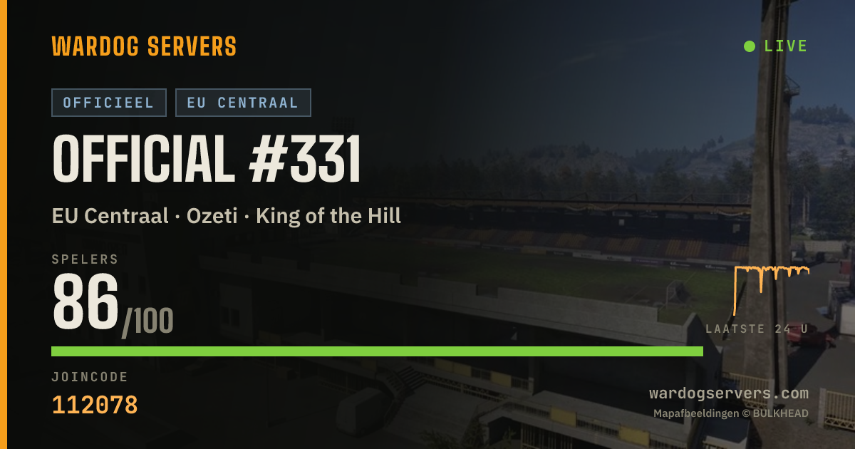 Live statusbanner voor Official #331
