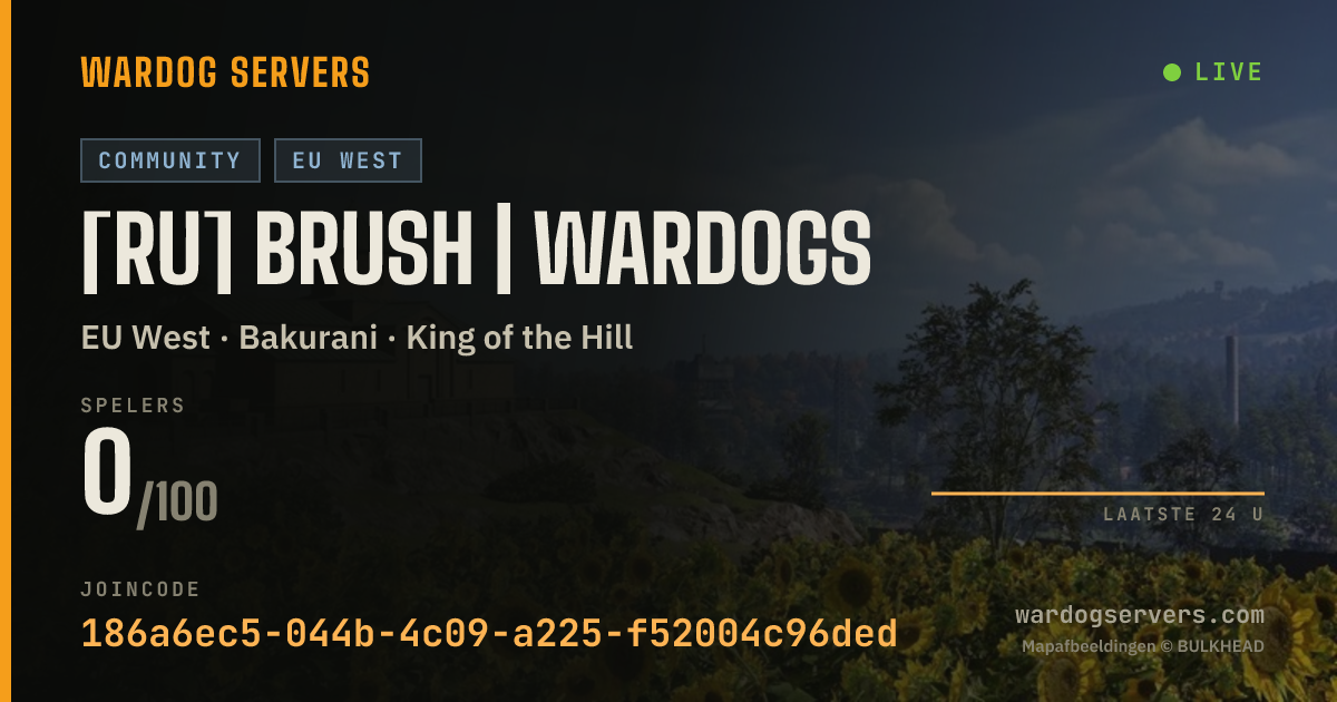 Live statusbanner voor [RU] BRUSH | WARDOGS