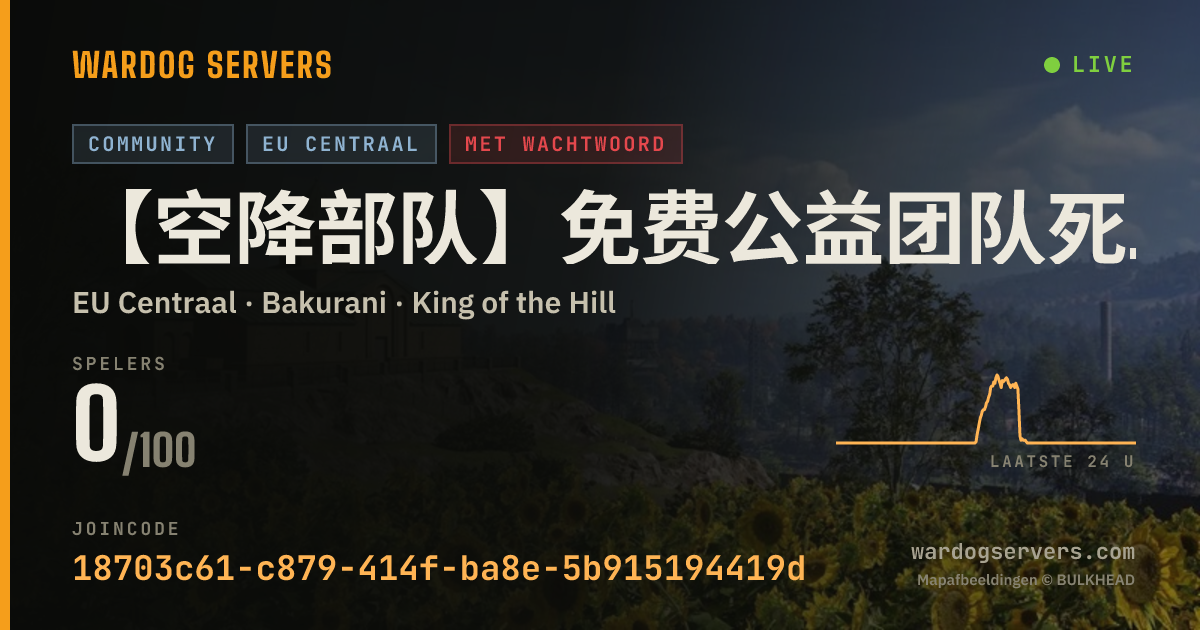 Live statusbanner voor 【空降部队】免费公益团队死斗服-密码进QQ群600608515