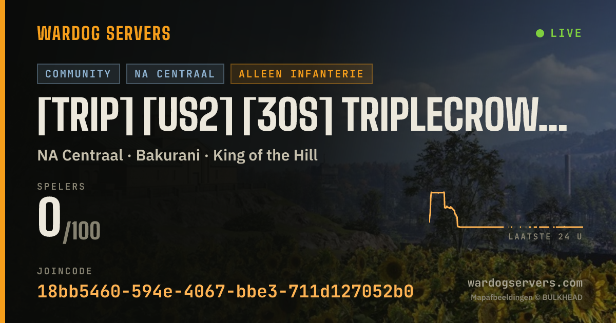 Live statusbanner voor [TRIP] [US2] [30s] triplecrown.gg | LIVE LEADERBOARD