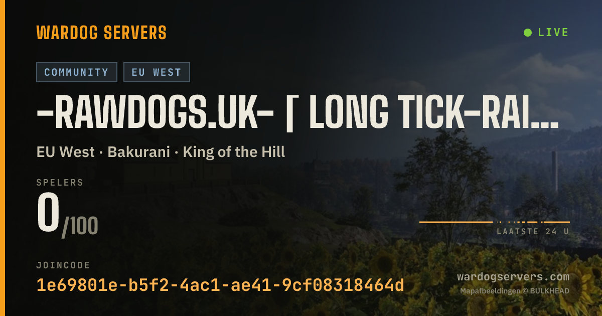 Live statusbanner voor -RAWDOGS.UK- [ Long Tick-RAIN ONLY-https:/dc.gg/rawdogs ]