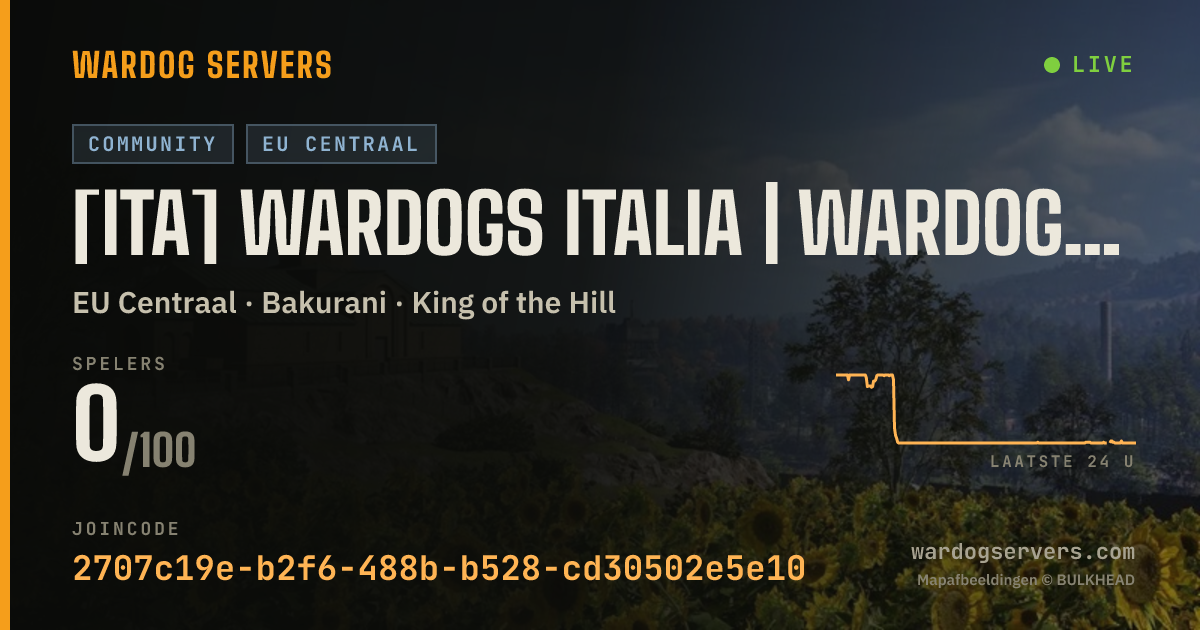 Live statusbanner voor [ITA] WARDOGS ITALIA | Wardogsitalia.it