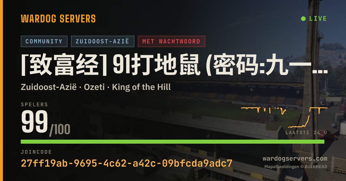 Live statusbanner voor [致富经] 91打地鼠 (密码:九一八八八) QQ交流群:1063209071