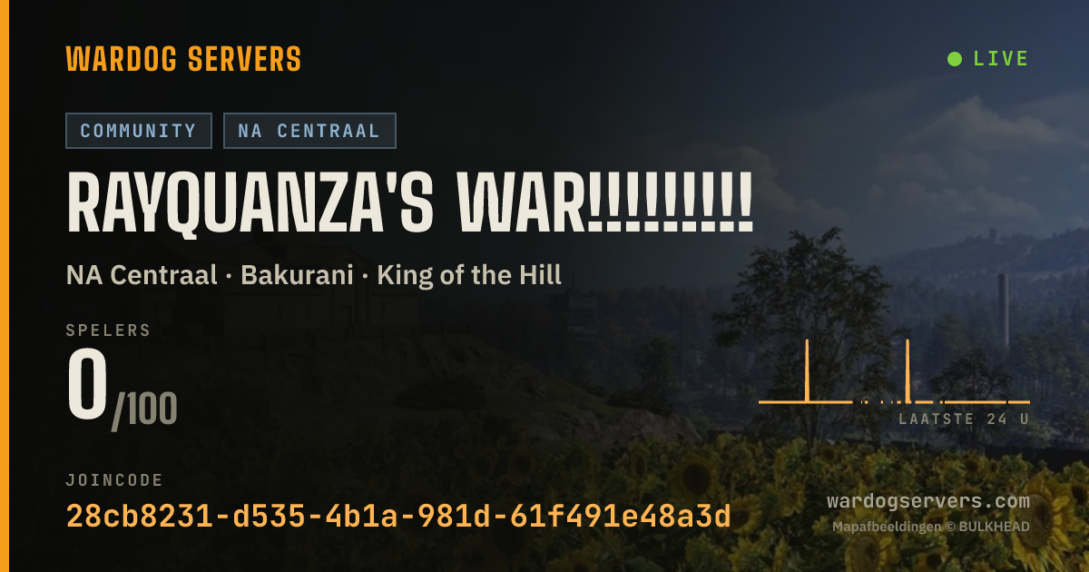 Live statusbanner voor Rayquanza's War!!!!!!!!!