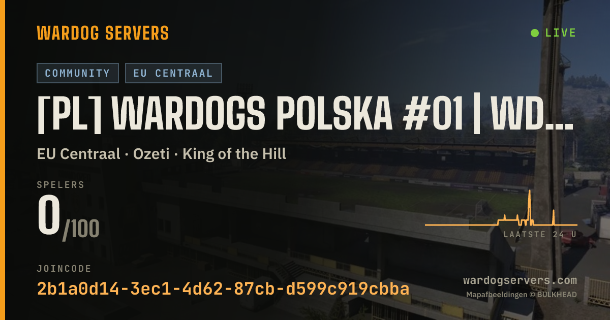 Live statusbanner voor [PL] WARDOGS Polska #01 | wdogs.pl | Ranking