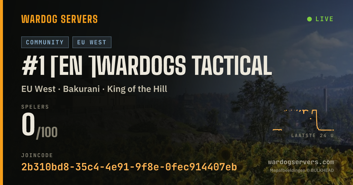 Live statusbanner voor #1 [EN ]WARDOGS TACTICAL