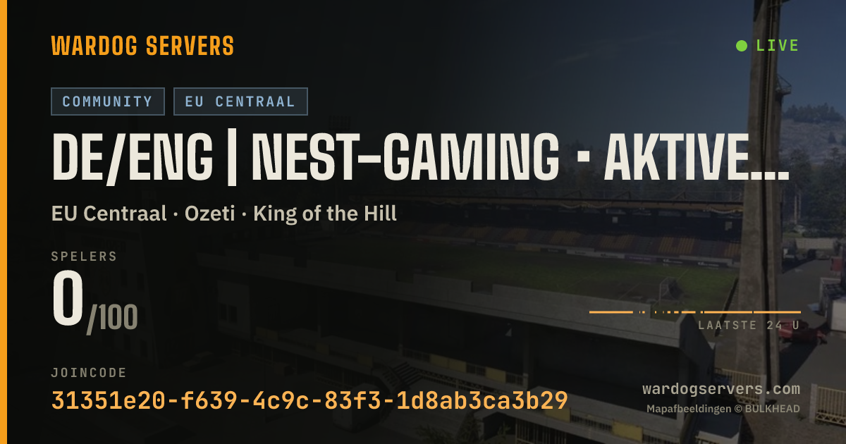 Live statusbanner voor DE/ENG | NEST-GAMING • Aktive Admins