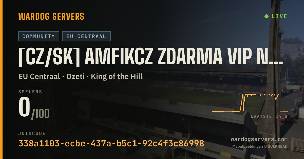 Live statusbanner voor [CZ/SK] AmfikCZ ZDARMA VIP NA | kick.com/amfikcz → !stats