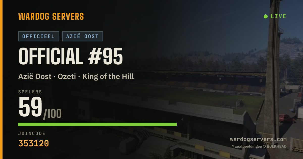 Live statusbanner voor Official #95