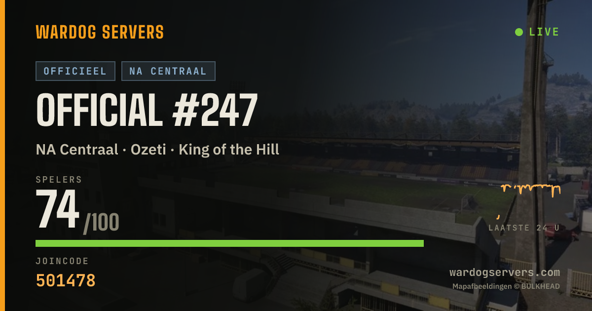 Live statusbanner voor Official #247