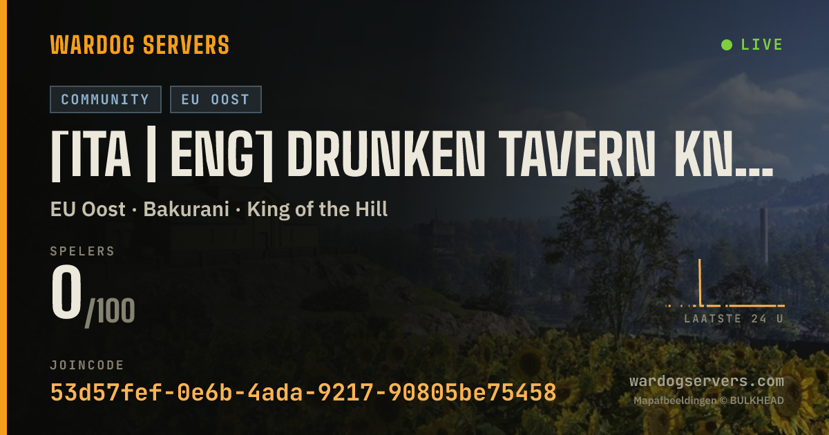 Live statusbanner voor [ITA | ENG] Drunken Tavern Knights - latavernadeglisbronzi.net