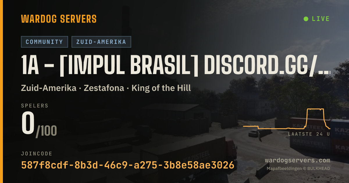 Live statusbanner voor 1A - [IMPUL BRASIL] discord.gg/impul #AUTOVIP