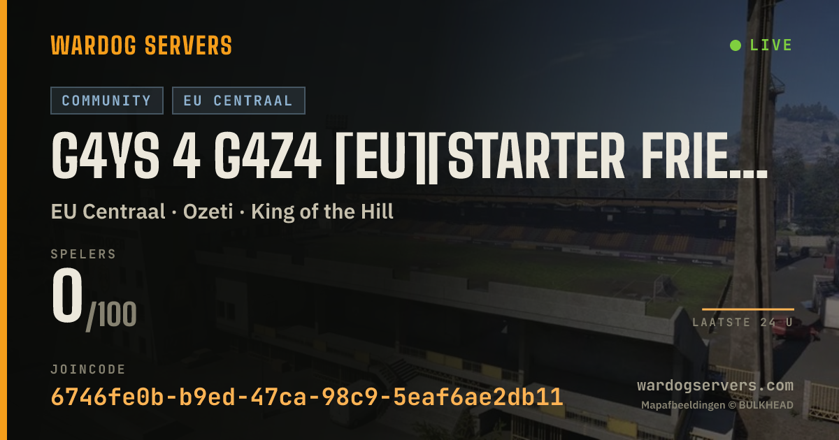 Live statusbanner voor G4ys 4 G4z4 [EU][Starter friendly - Max level & Max Money]