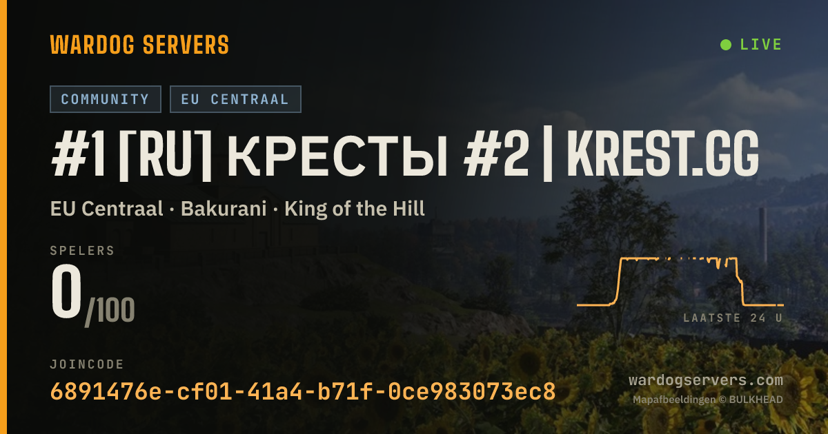 Live statusbanner voor #1 [RU] Кресты #2 | krest.gg