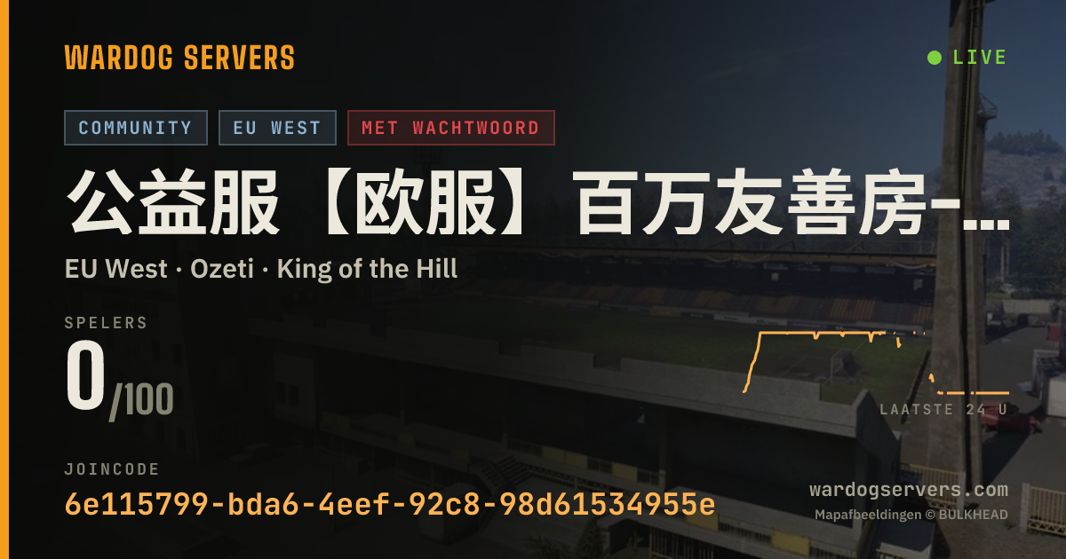 Live statusbanner voor 公益服【欧服】百万友善房-百倍收益-QQ群：540851