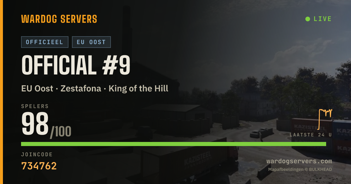 Live statusbanner voor Official #9