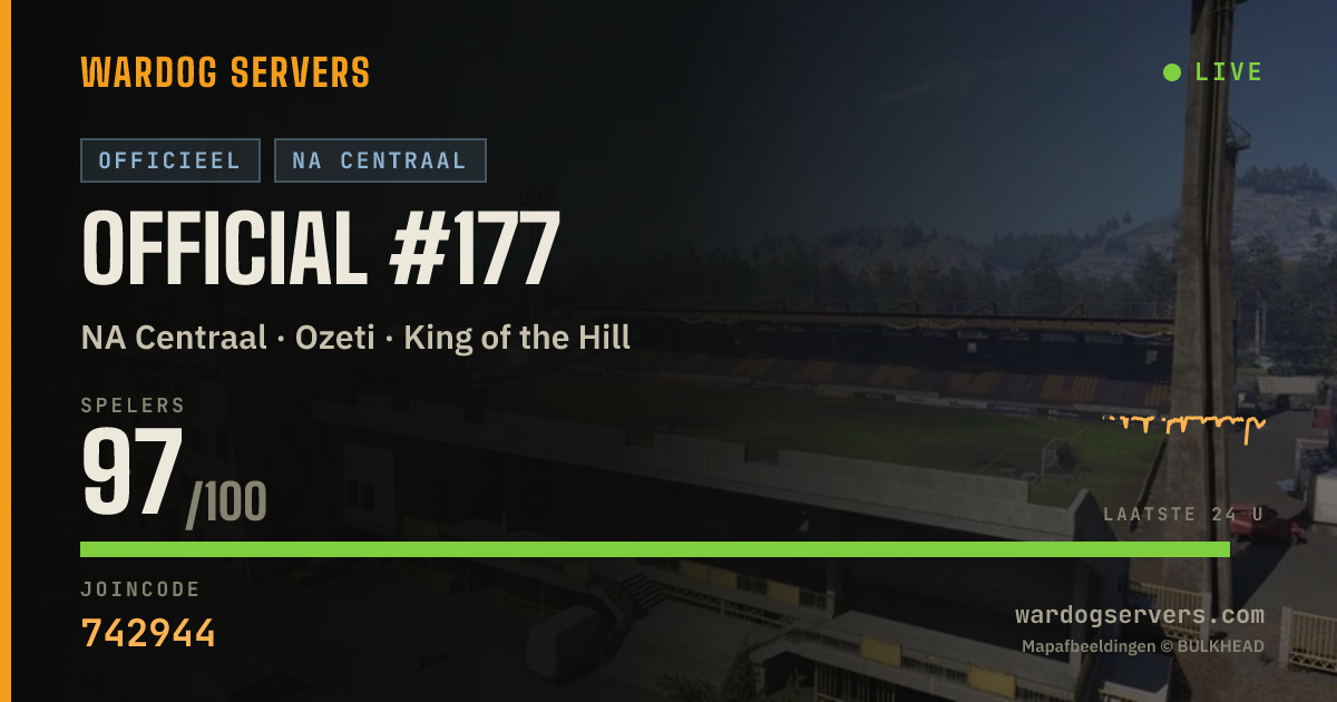 Live statusbanner voor Official #177