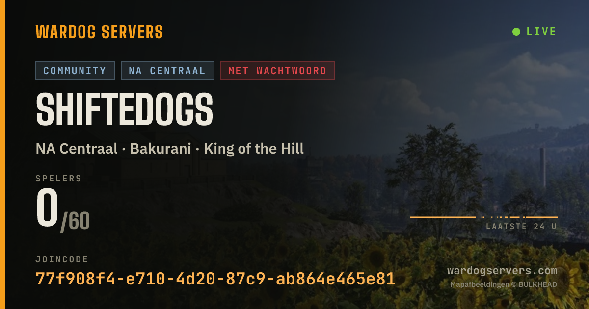 Live statusbanner voor shiftedogs