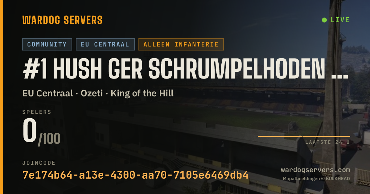 Live statusbanner voor #1 HUSH GER Schrumpelhoden TeamSwitchBot-> discord.gg/HEAsNJjpZq