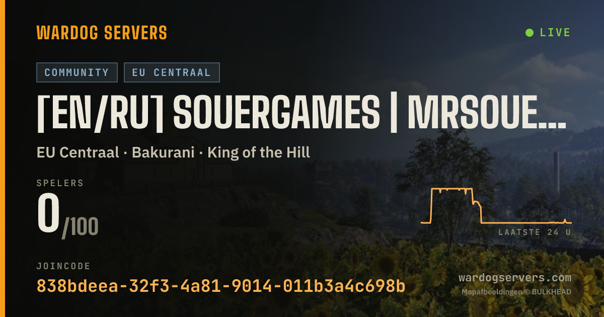 Live statusbanner voor [EN/RU] SouerGames | mrsouer.com Cash Bonus