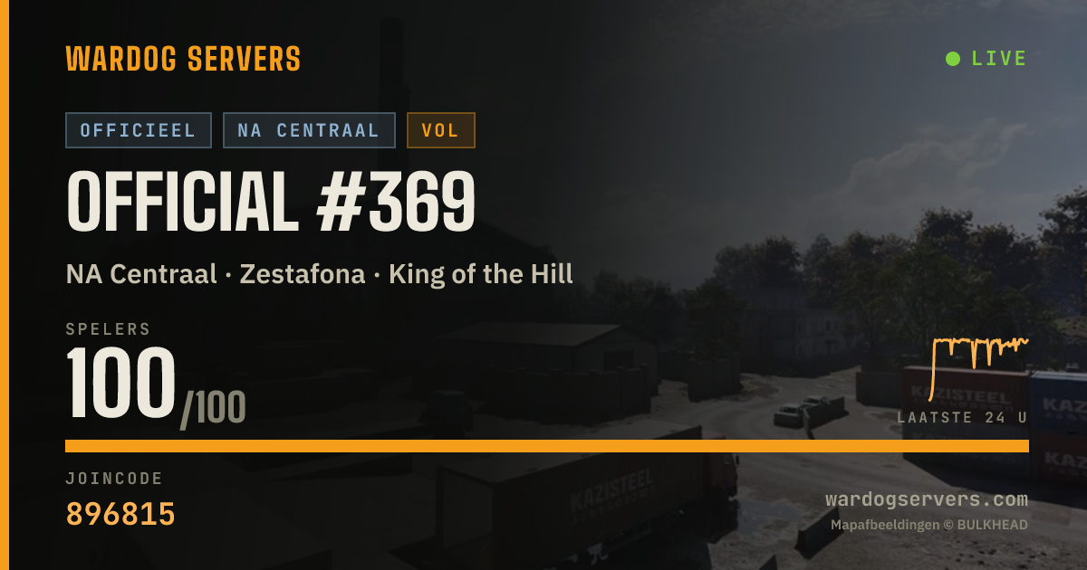 Live statusbanner voor Official #369