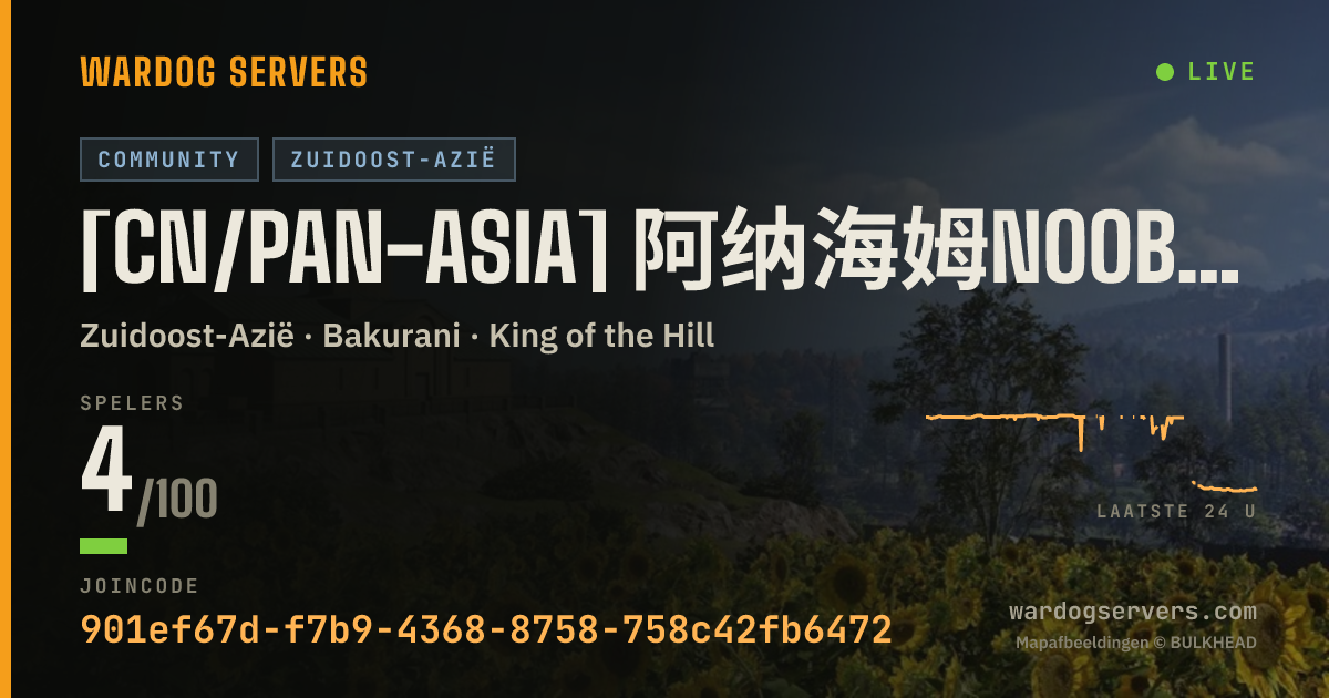 Live statusbanner voor [CN/PAN-ASIA] 阿纳海姆noob服 | 萌新打灰运输友好 | 禁圈外拦截堵家 | 讨论群1130715362