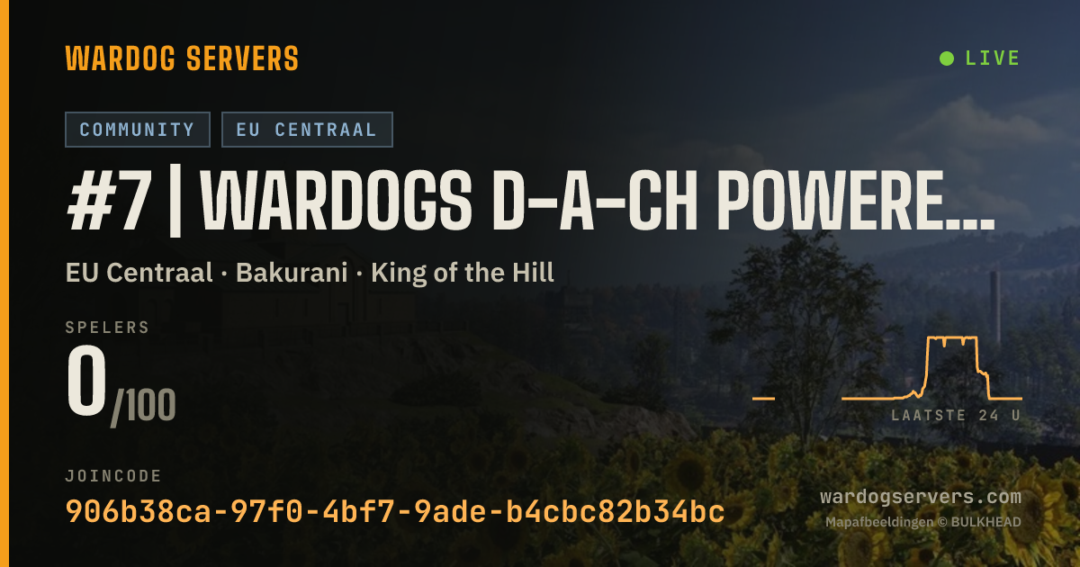 Live statusbanner voor #7 | WARDOGS D-A-CH powered by Qonzer | GER | by HuhCarez
