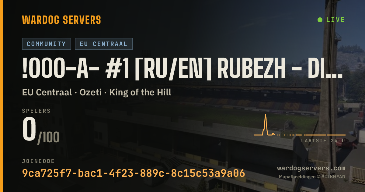 Live statusbanner voor !000-A- #1 [RU/EN] RUBEZH - discord.gg/rubezh