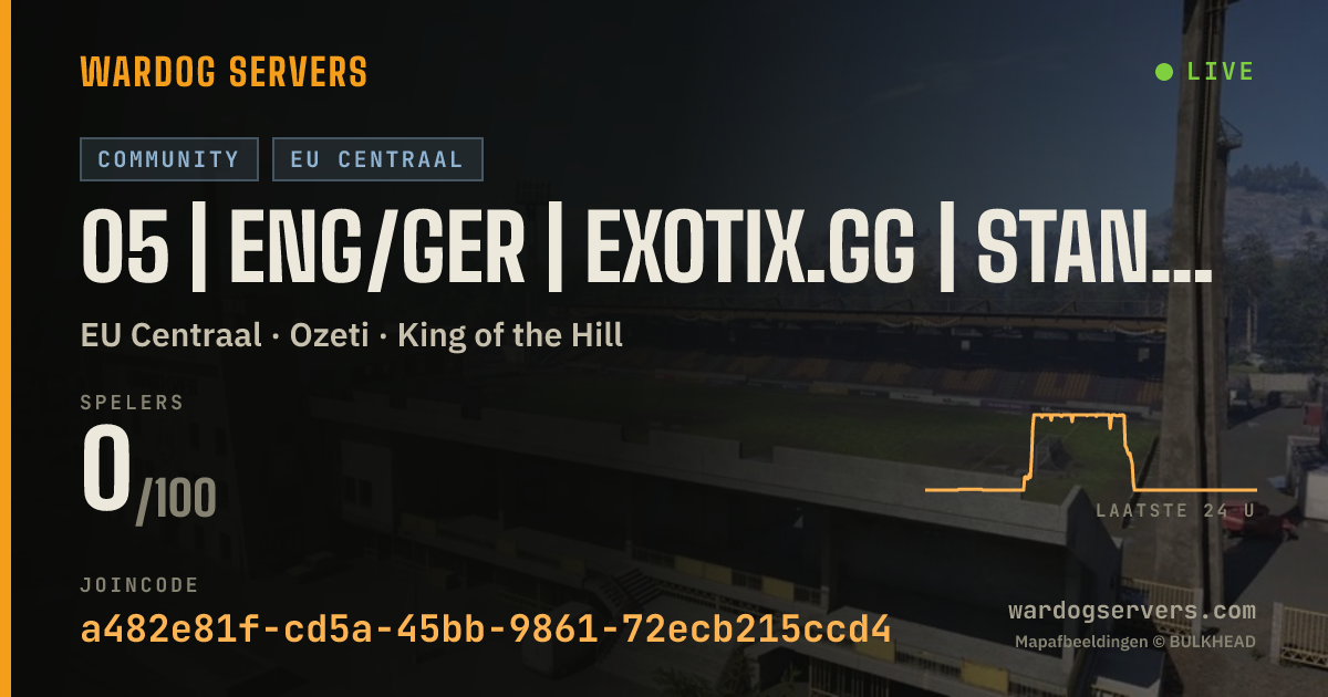 Live statusbanner voor 05 | ENG/GER | EXOTIX.GG | STANDARD FAST | 00-00-00