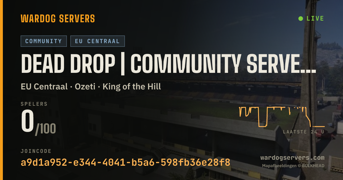Live statusbanner voor Dead Drop | Community Server [GER/EU]