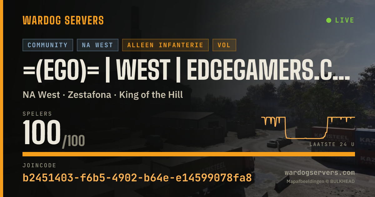 Live statusbanner voor =(eGO)= | WEST | EdgeGamers.com