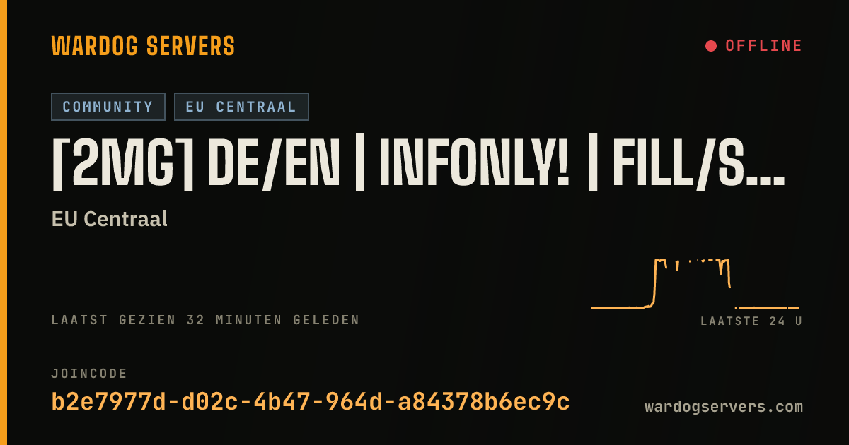 Live statusbanner voor [2MG] DE/EN | InfOnly! | Fill/Seed Rewards | NO Grenade Launcher