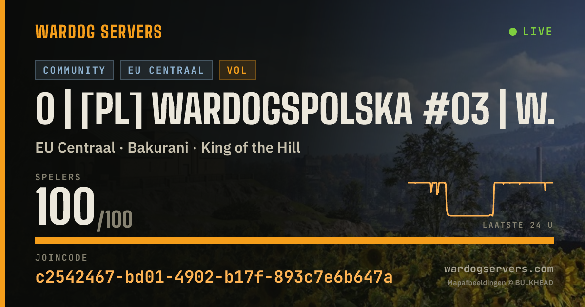 Live statusbanner voor 0 | [PL] WardogsPolska #03 | WARDOGSZONE.PL | RANKING/STATY