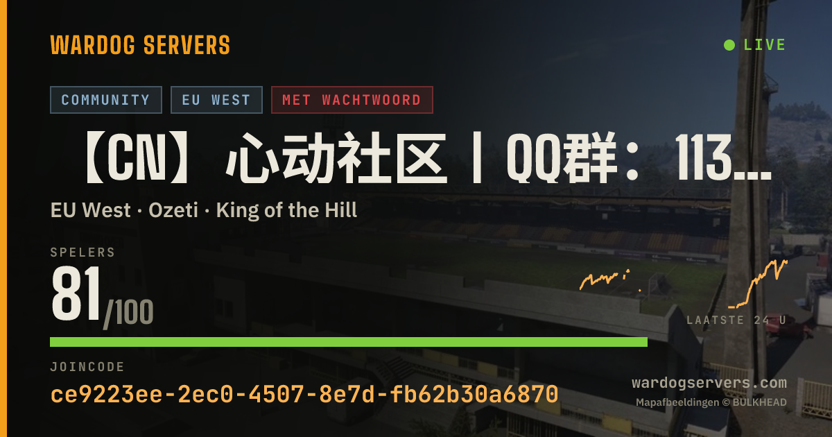 Live statusbanner voor 【CN】心动社区丨QQ群：1130518576丨活动1服