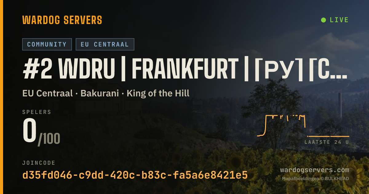 Live statusbanner voor #2 WDRU | Frankfurt | [РУ] [CIS] [EU] [GER] +5%