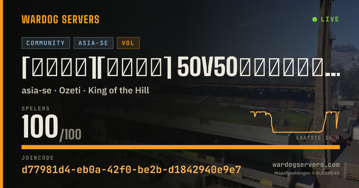 Live statusbanner voor [峰学蔚来][土木塔防] 50V50龟壳对冲，禁狙禁堵补给卡，地雷，Q群了解规则1126436732