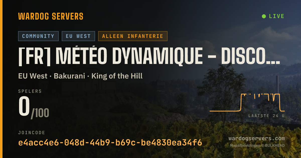 Live statusbanner voor [FR] Météo dynamique - DISCORD.GG/KENNY #2 KGG