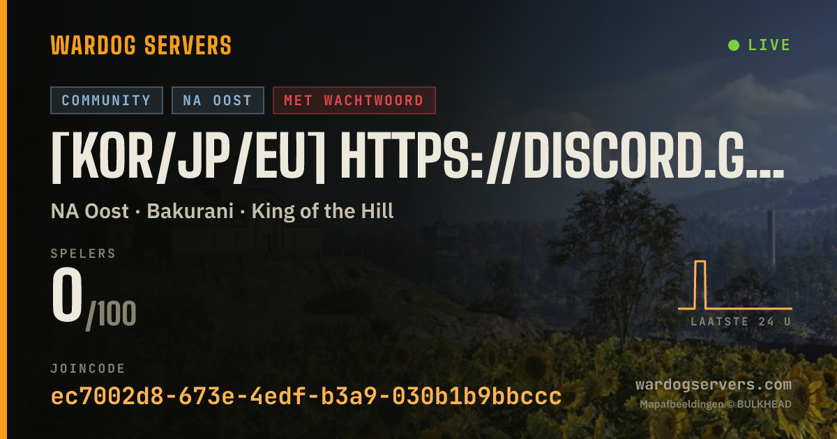 Live statusbanner voor [KOR/JP/EU] https://discord.gg/2duwTKWpGr