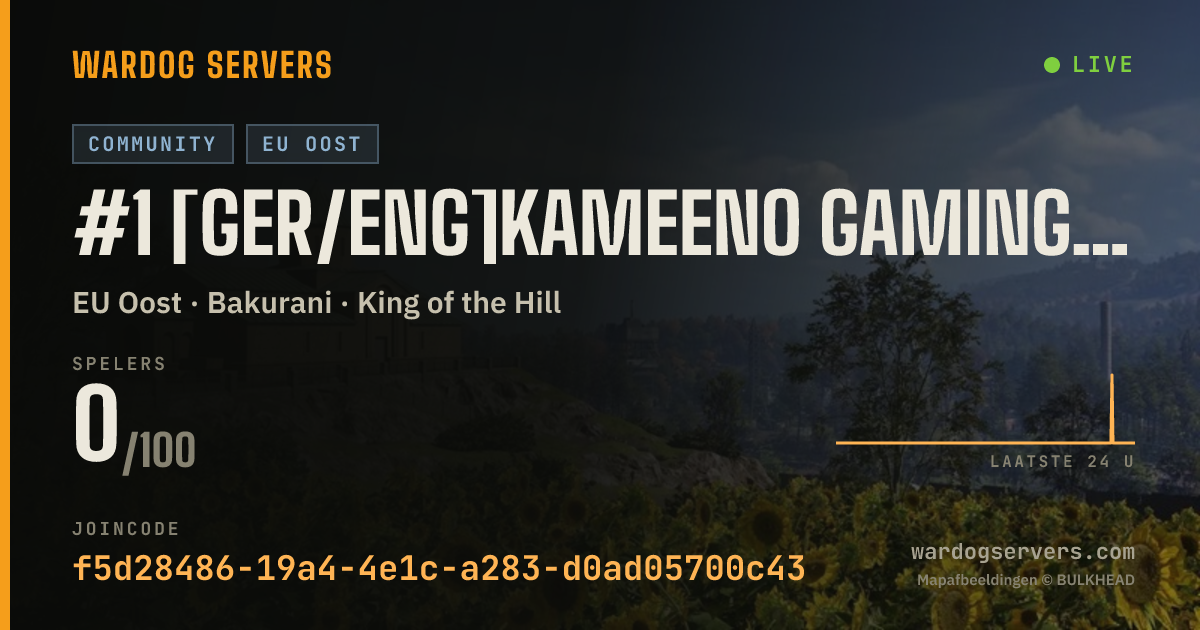 Live statusbanner voor #1 [GER/ENG]Kameeno Gaming | Community Server