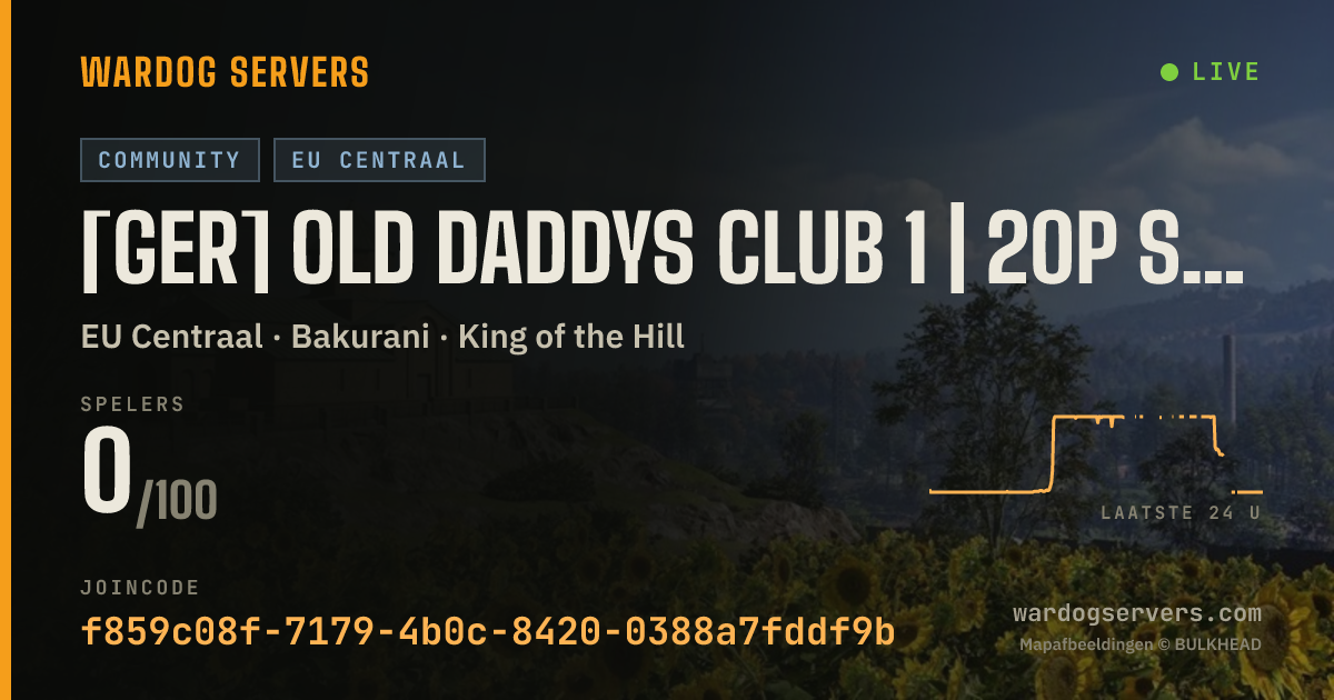 Live statusbanner voor [GER] Old Daddys Club 1 | 20p Start |