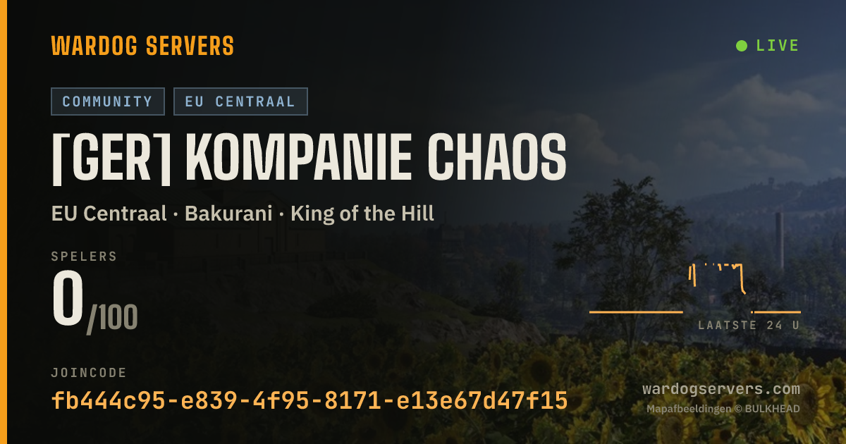 Live statusbanner voor [GER] Kompanie Chaos