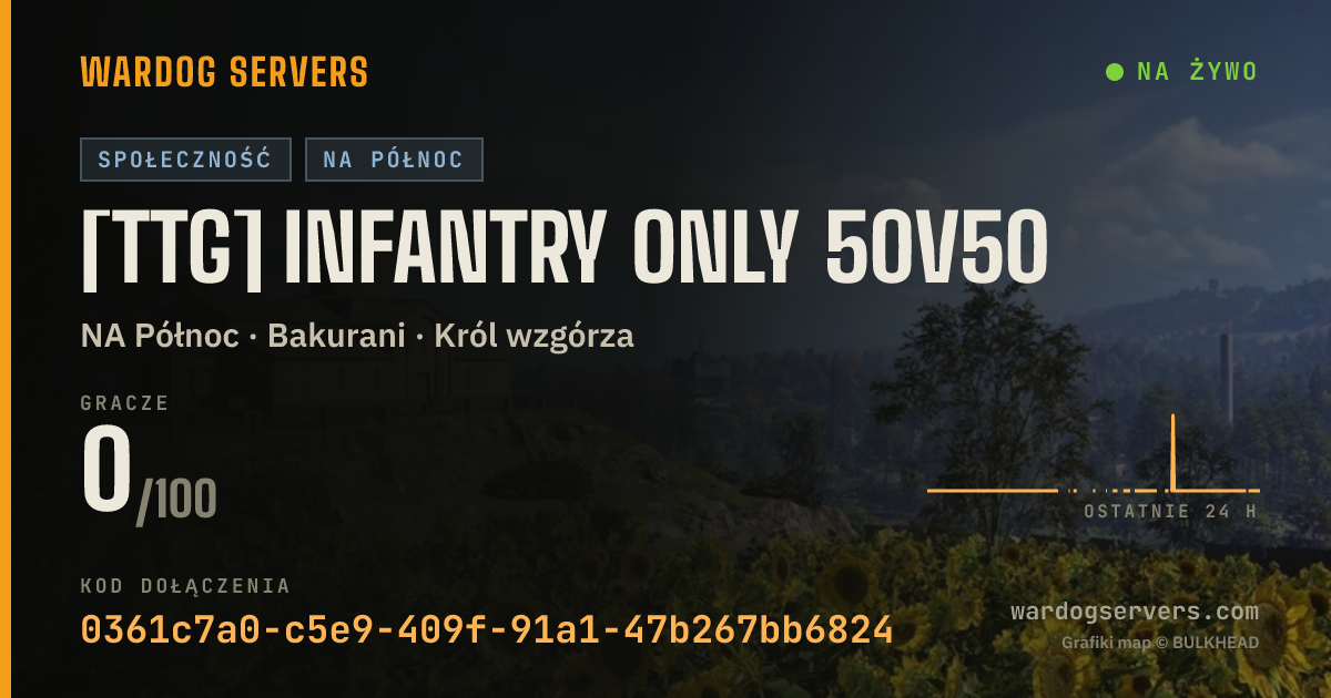 Baner ze statusem na żywo: [TTG] Infantry Only 50v50