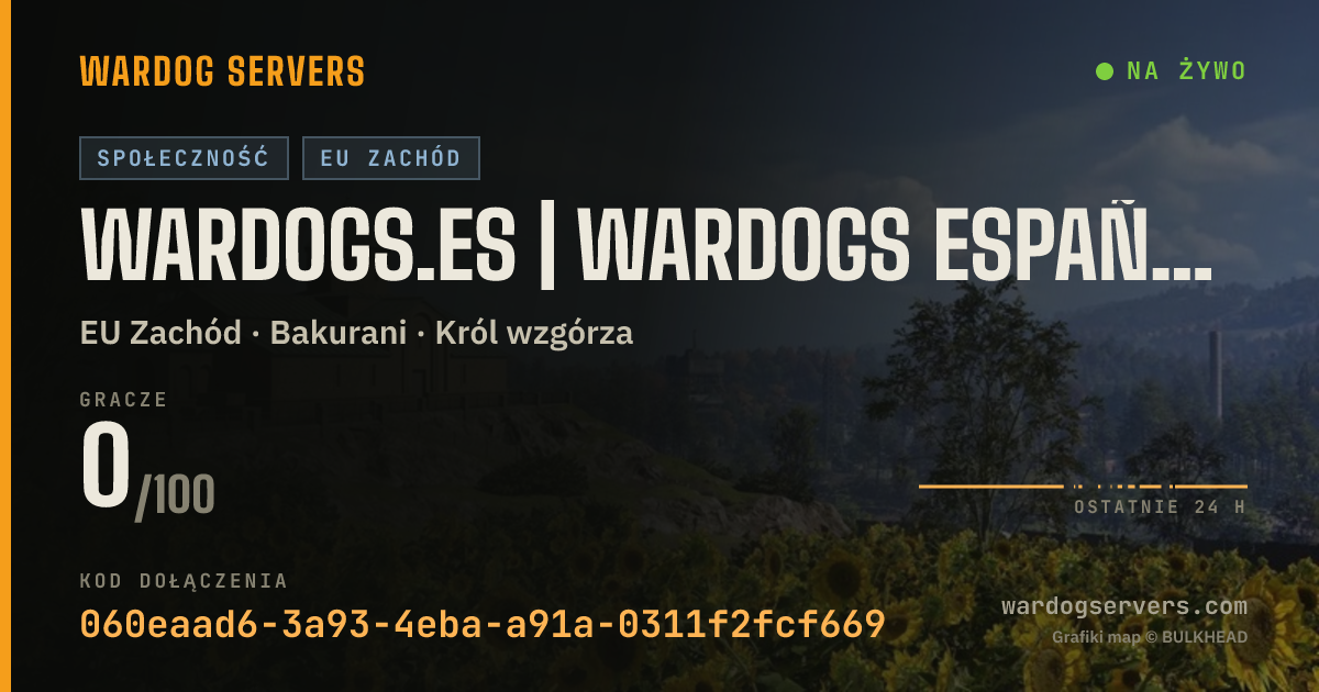 Baner ze statusem na żywo: WARDOGS.ES | WARDOGS ESPAÑOL | WARDOGS ESPAÑA #2