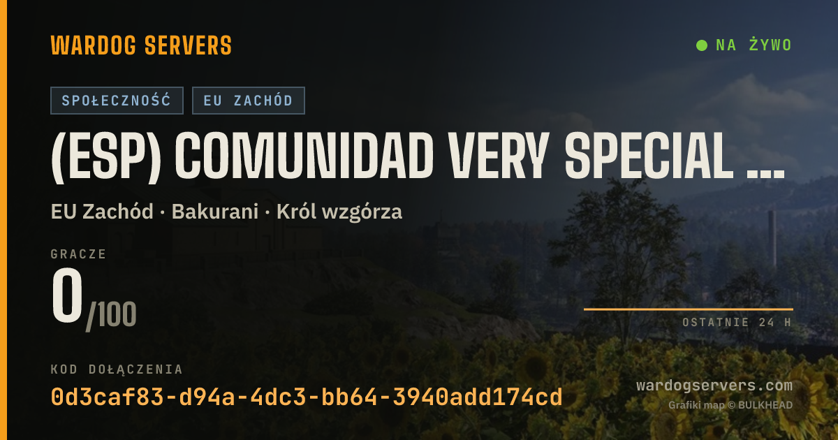 Baner ze statusem na żywo: (ESP) Comunidad VERY SPECIAL FORCES | VSF | discord.gg/kxtY7