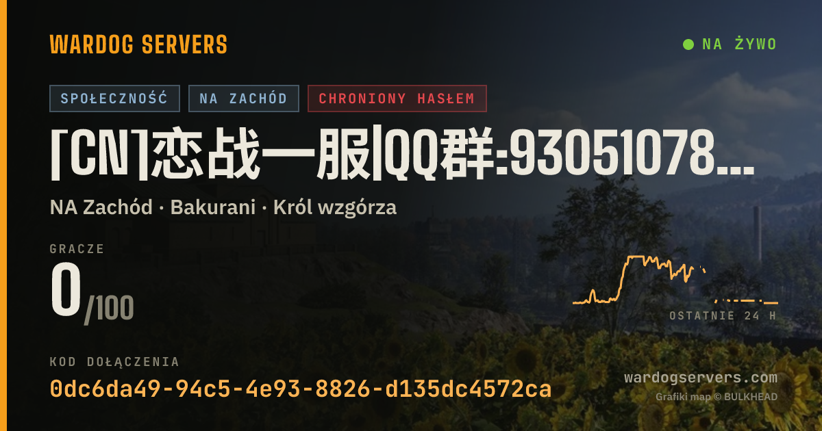 Baner ze statusem na żywo: [CN]恋战一服|QQ群:930510789|红蓝团建|全程黄圈|萌新散人