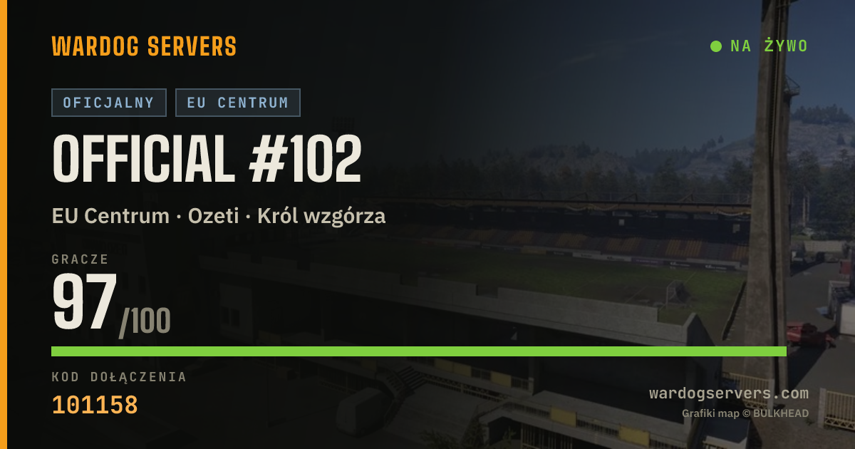 Baner ze statusem na żywo: Official #102