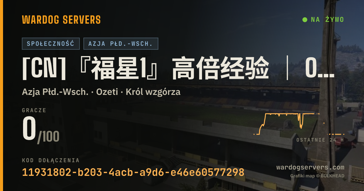 Baner ze statusem na żywo: [CN]『福星1』高倍经验 ｜ OP常在 ｜ 免排队群:234876077