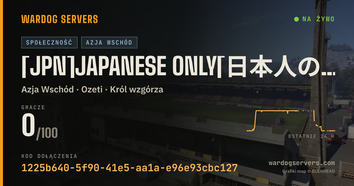 Baner ze statusem na żywo: [JPN]Japanese Only[日本人のみ]